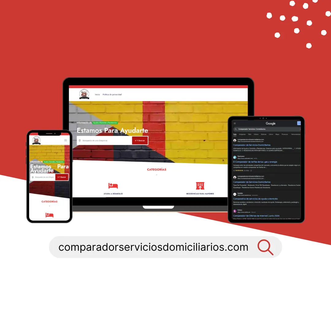 Vista de Comparador Servicios Domiciliarios