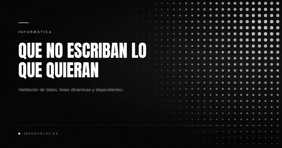 Cómo crear una lista desplegable en LibreOffice Calc